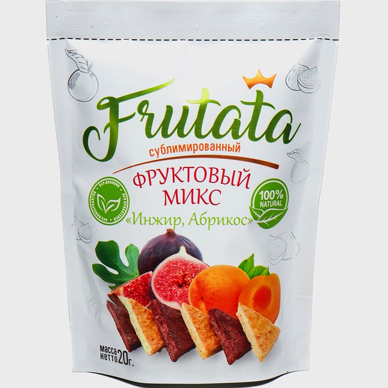 Сублимированные сухофрукты - Микс пюре: абрикос, инжир